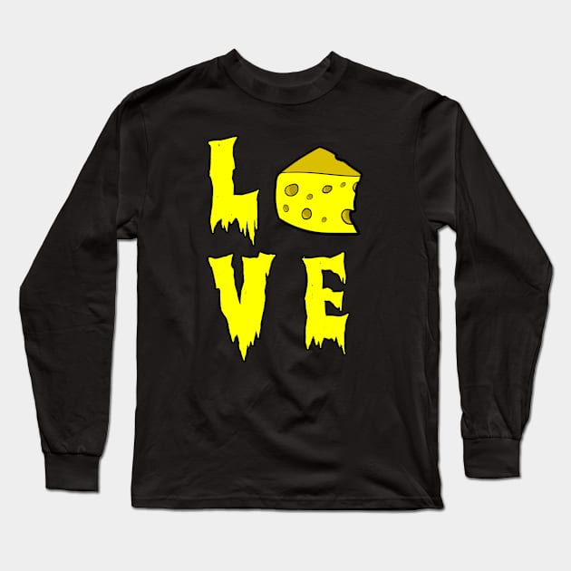 Cheese love Long Sleeve T-Shirt by Mamon